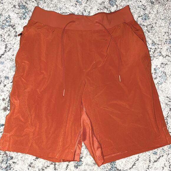 Lululemon $68 Men’s T.H.E. Short 9" *Linerless Canyon Orange MED EUC - Picture 1 of 10